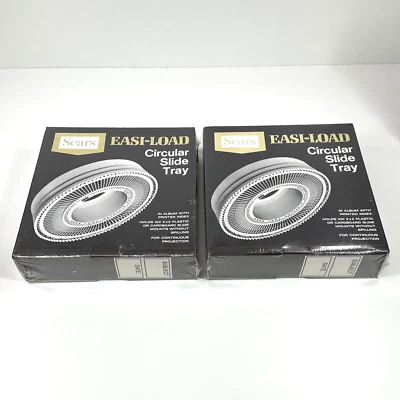 Sears Easi-Load Circular Slide Tray - Lot of 2 - Holds 100 2x2 Slides Each Tray - Image 1 of 4