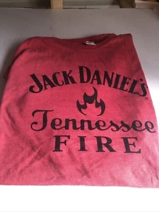 Camiseta para hombre Jack Daniels Tennessee ROJO FUEGO talla grande - Imagen 1 de 2