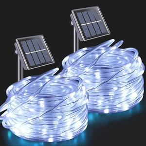 2PACK 8Modes Solar Rope Lights Outdoor Waterproof 32M 300LED Fairy String Lights - Picture 1 of 15