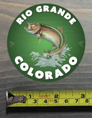 Rio Grande River Sticker Decal Colorado Fly Fishing Trout Abel Ross Reels TFO
