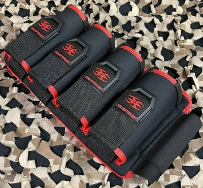 NEW Empire Omega 4 Pod Paintball Harness - Black/Red - Image 1 of 4