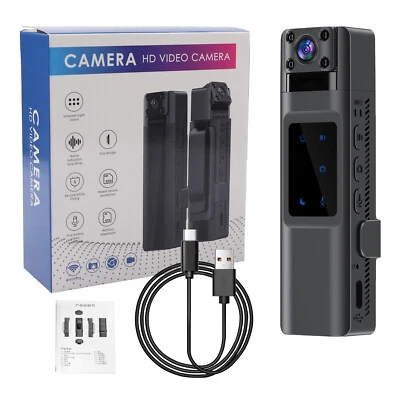 MARKENLOS 1080P HD Mini Body Dash Cam HD Cam Polizei Motorrad Bike Motion Camera 270° View