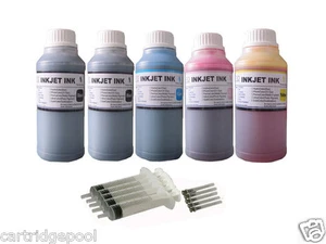 5x250ml ND® Refill ink for Canon PGI-220 CLI-221 MX860 MX870 iP3600 4600 4700 1p - Picture 1 of 1