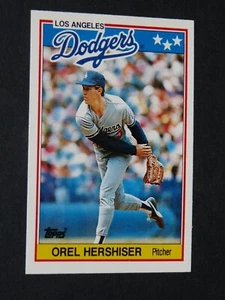 BASEBALL CARD TOPPS MINI 1988 #34 OREL HERSHISER LOS ANGELES DODGERS - Imagen 1 de 2