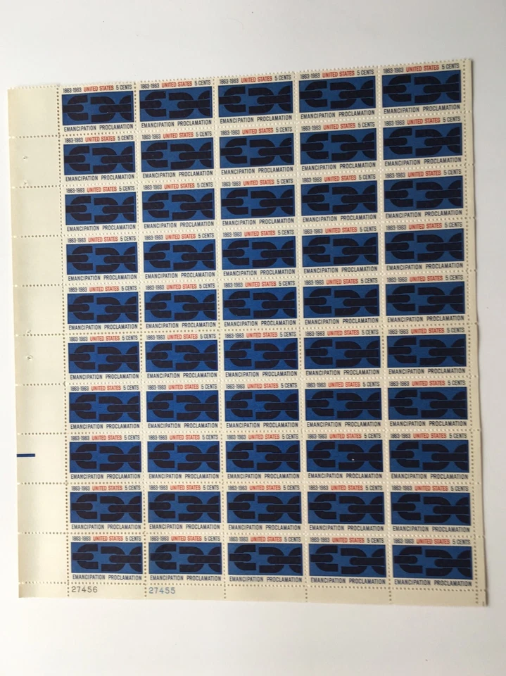 SC# 1233 MNH Sheet of the Emancipation Proclamation Stamps - Image 1 of 1