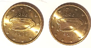 2002 Ireland 10 Cent Euro Coin Lot Of 2 - Picture 1 of 2