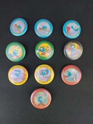 Vintage Rare Wincraft  Atlanta 1996 Olympic Izzy Button Pins Lot of 10 - Image 1 of 4