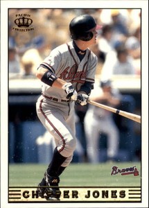 1999 Pacific Crown Collection Atlanta Braves Baseball Card #25 Chipper Jones