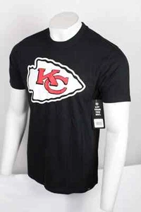 Camiseta para hombre Kansas City Chiefs 47 marca logotipo grande manga corta negro azabache - Imagen 1 de 3
