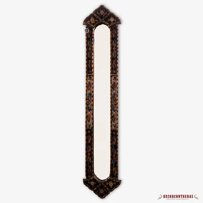 Tall Narrow rectangular wall mirror, Decorative Long Mirror, Peru Gold Mirrors - Image 1 of 3