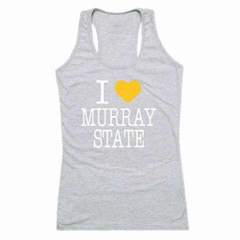 Murray State University Racers Womens Love Tank Top Tee T-Shirt Heather Grey Cover