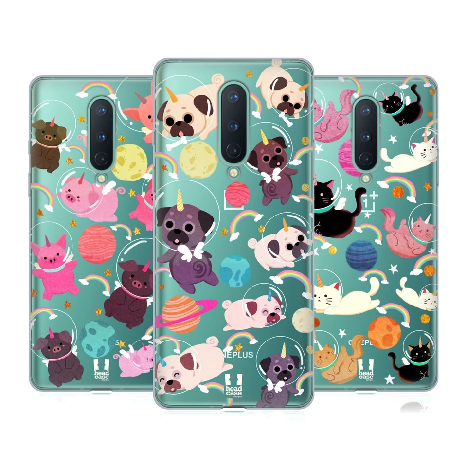 FUNDA DE GEL HEAD CASE DESIGNS CON DIBUJO DE UNICORNIOS ESPACIALES Y PAPEL TAPIZ PARA AMAZON ASUS ONEPLUS Foto 1 de 4