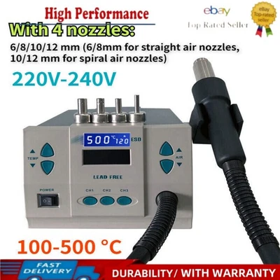 1000W Air Rework Station Heat Gun Digital Display Station Hot Solder Tool 861DW - Image 1 of 4