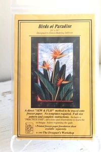 Quilt Pattern The Designer’s Workshop 1995 Birds of Paradise 24X36 Freezer Paper - Picture 1 of 3