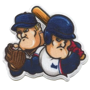 Toppa fotografica mascotte Minnesota Minneapolis giocatori di baseball parodia ricamo ferro - Foto 1 di 2