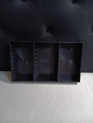 Black Case Logic Cassette Rack Wall Mountable Storage Holder Shelf for 30 Tapes - Image 1 of 4