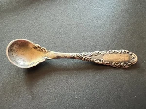 Antiker 925 Sterling Silber Mini Löffel Zucker & Salzlöffel 3,8 Gramm - Bild 1 von 4
