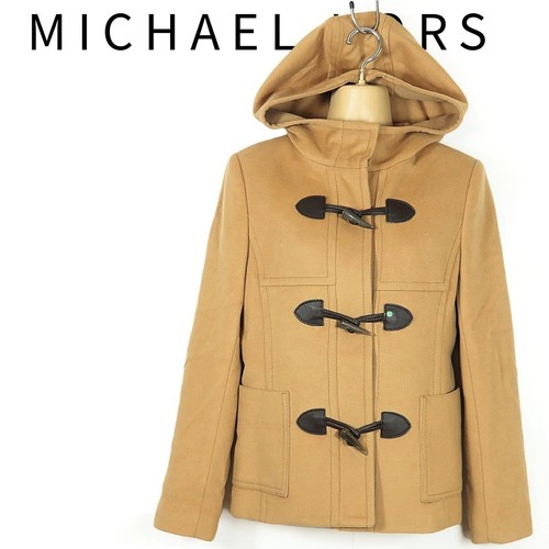 Cappotto Michael Kors adulto carino con cappuccio taglia 2 caldo 100% lana usato0
