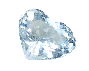 2.89cts Blue natural aquamarine heart shape loose gemstones "see video" - Picture 1 of 3
