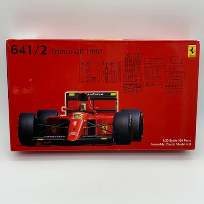 1/20 F1 Fujimi Ferrari 641/2 France GP 1990 (F1-90) with Full Sponsor Decals - Image 1 of 4
