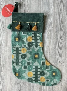 NWT Target Opalhouse Jungalow Christmas / Holiday 2021 Embroidered Stocking HTF - Picture 1 of 3