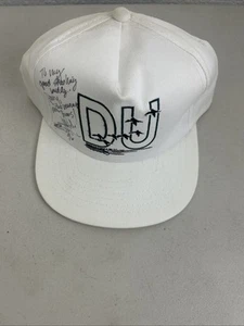 Vintage Ducks Unlimited DU Committee Hat Cap SnapBack Trucker Hat White Signed - Picture 1 of 7