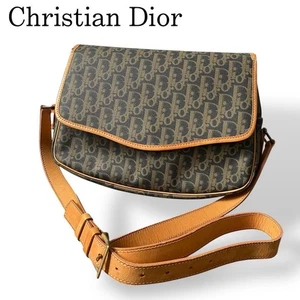 Borsa a tracolla Christian Dior Trotter pvc kaki logo raro dappertutto - Foto 1 di 8