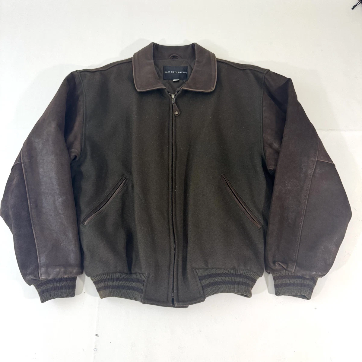 80-90s saks fifth avenue レザーボンバージャケット 黒 80-90s saks fifth avenue レザーボンバージャケット 黒 ヴィンテージ