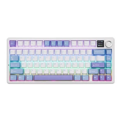 Aula F75 Tri-mode Hot-swap RGB Gaming Mechanical Keyboard Sea Salt Blue  - Image 1 of 4