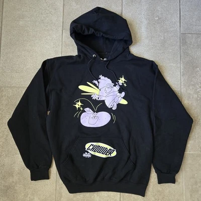 Sudadera con Capucha Negra Chowder Box Lunch Colores Tonales Talla Grande Cartoon Network Difícil de Encontrar Foto 1 de 4
