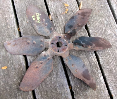 Camión Chevy 1937 1955 montaje de cuchilla de ventilador original GM 6 cuchillas 18" Foto 1 de 4