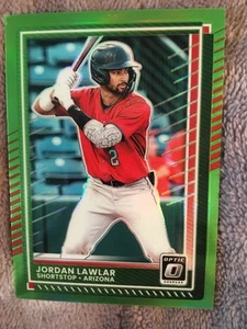2025 PANINI DONRUSS OPTIC 70 JORDAN LAWLER ARIZONA LIME GREEN PRIZM 13/149 - Picture 1 of 2