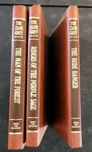 Lot Of 3 Zane Grey Vintage Hardcover Books Dude Ranger, Man Of The Forest, Rider - Picture 1 of 6