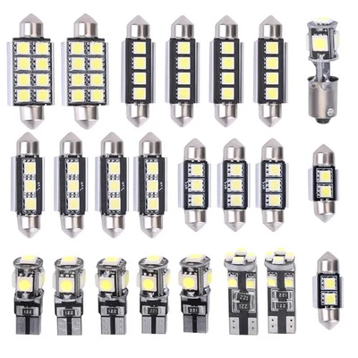 23x Canbus LED Interior Coche Luz Interior Placa Lámpara Domo Maletero Mapa Bombilla Foto 1 de 4