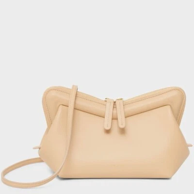 Bolsa tiracolo de couro bege areia nova sem etiquetas US$ 695 Mansur Gavriel designer mini estrutura M - Imagem 1 de 4