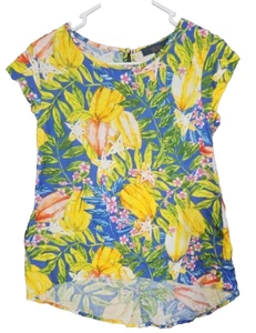 Camisa Blusa Rachel Roy Mujer Extra Pequeña XS Floral Tropical - Imagen 1 de 8