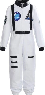Traje espacial ReliBeauty NASA para niños disfraz de astronauta talla 5/6-blanco Foto 1 de 4