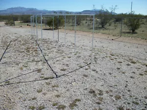Jaula de bateo de béisbol de 40' pierna recta 1 3/8" tubo de ajuste NO INCLUIDO - Imagen 1 de 7