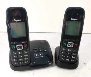 Gigaset AL415A Twin Double Cordless Phone with Answer Machine Black - Zdjęcie 1 z 10
