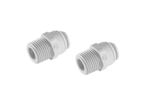 Paquete de 2: 1/4"" MPT x 1/4"" CONEXIÓN RÁPIDA ACCESORIOS RECTOS MACHO ÓSMOSIS INVERSA RO - Imagen 1 de 1