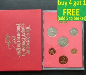 Coinage Great Britain & N. Ireland - Royal Mint Coin Proof Set Choose 1970-1981 - Picture 1 of 24