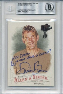 2016 -Dwier Brown- Beckett BAS Topps Allen Signed/Autograph/Auto Card #245 - Picture 1 of 1