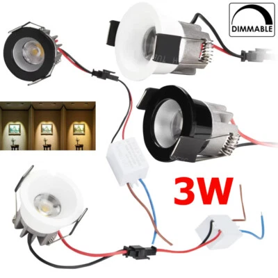 3W LED COB Downlight With Driver Recessed Dimmable Nan Retractable Cool White - Image 1 of 4