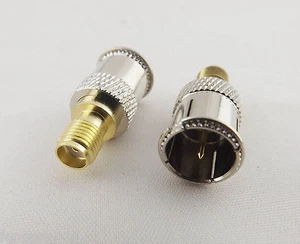 Quick F Stecker Push-on gerade auf SMA Buchse Buchse Center TV RF Adapter Stecker - Bild 1 von 5