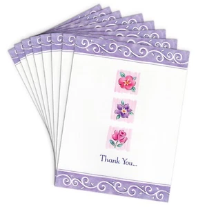 Set of 9 Thoughtful Flower THANK YOU Cards + Envelopes by American Greetings 🌺 - Picture 1 of 5