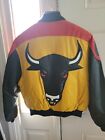 Michael Hoban Red Yellow Bull Leather Jacket