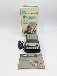Vintage GENERAL ELECTRIC 3-5152 Cassette Tape Recorder Player - GE Silhouette 4 - Bild 1 von 11