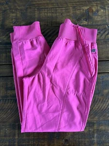 Cherokee Infinity Womens 5Pocket Tapered Cargo Jogger Scrub Pants Pink Petite Sm - Picture 1 of 8