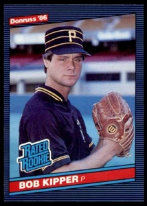 1986 Donruss - Rated Rookie #44 Bob Kipper (RC) Pittsburgh Pirates Baseball Card - Picture 1 of 2