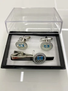 Krawattennadel + Manschettenknöpfe mit Box Kasachstan Edelschmuck NEU - Bild 1 von 2